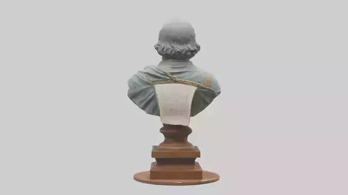 3D model Magna Carta bust statue model VR / AR / low-poly
