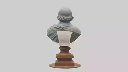 3D model Magna Carta bust statue model VR / AR / low-poly