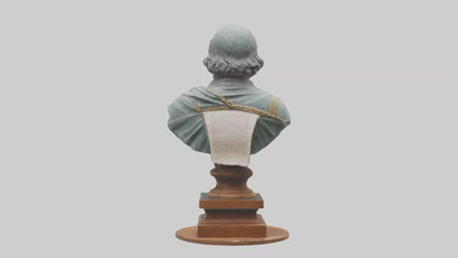 3D model Magna Carta bust statue model VR / AR / low-poly