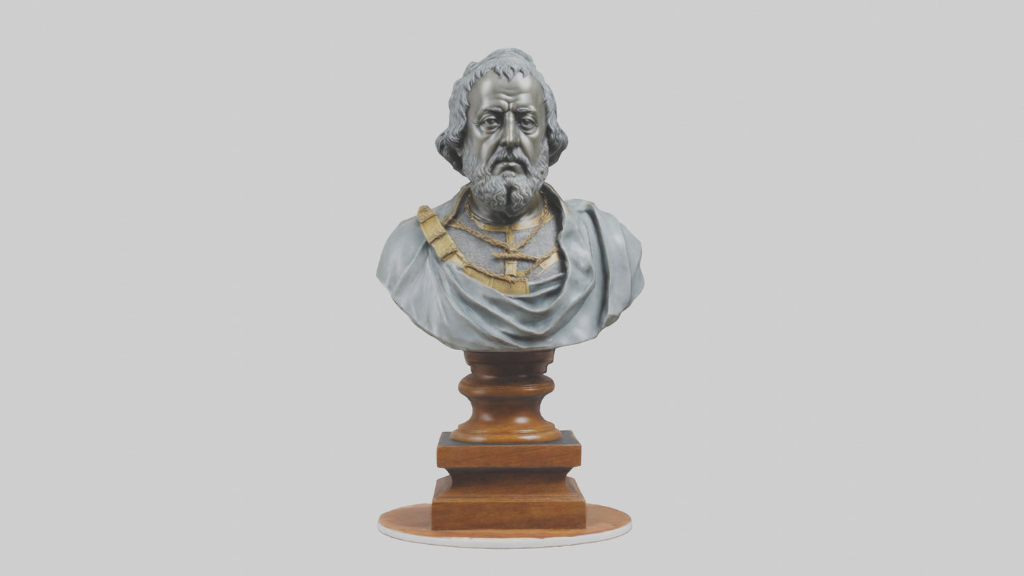 3D model Magna Carta bust statue model VR / AR / low-poly