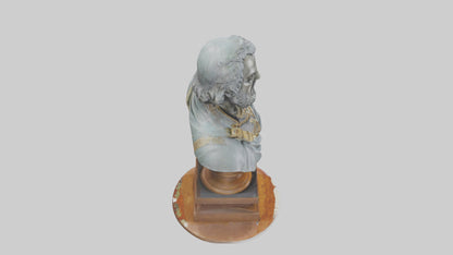 3D model Magna Carta bust statue model VR / AR / low-poly