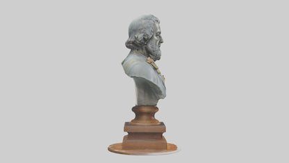 3D model Magna Carta bust statue model VR / AR / low-poly