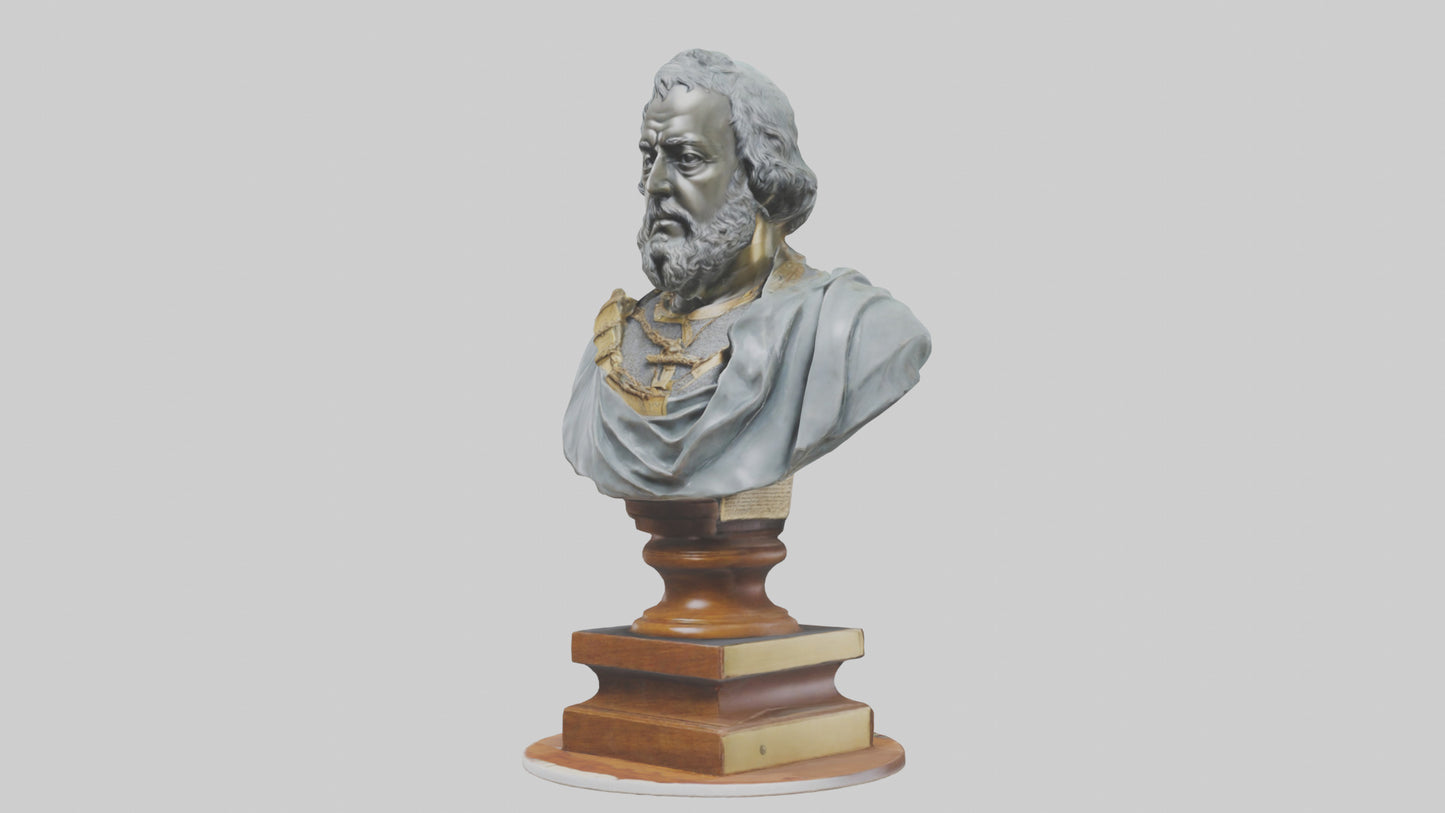 3D model Magna Carta bust statue model VR / AR / low-poly