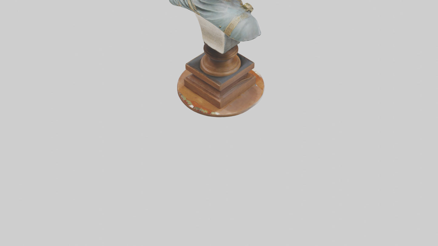 3D model Magna Carta bust statue model VR / AR / low-poly