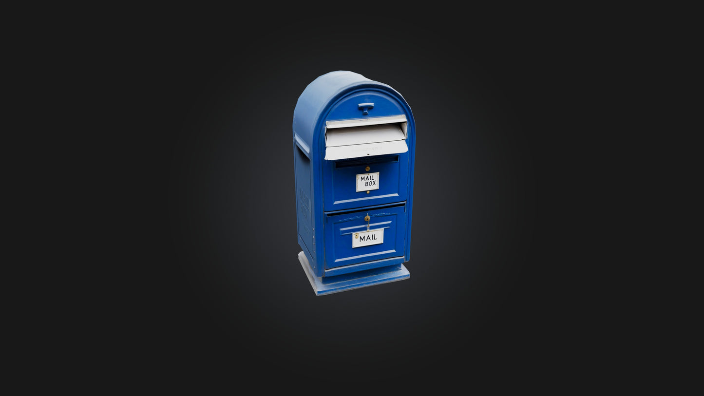 3D model Mail Box VR / AR / low-poly
