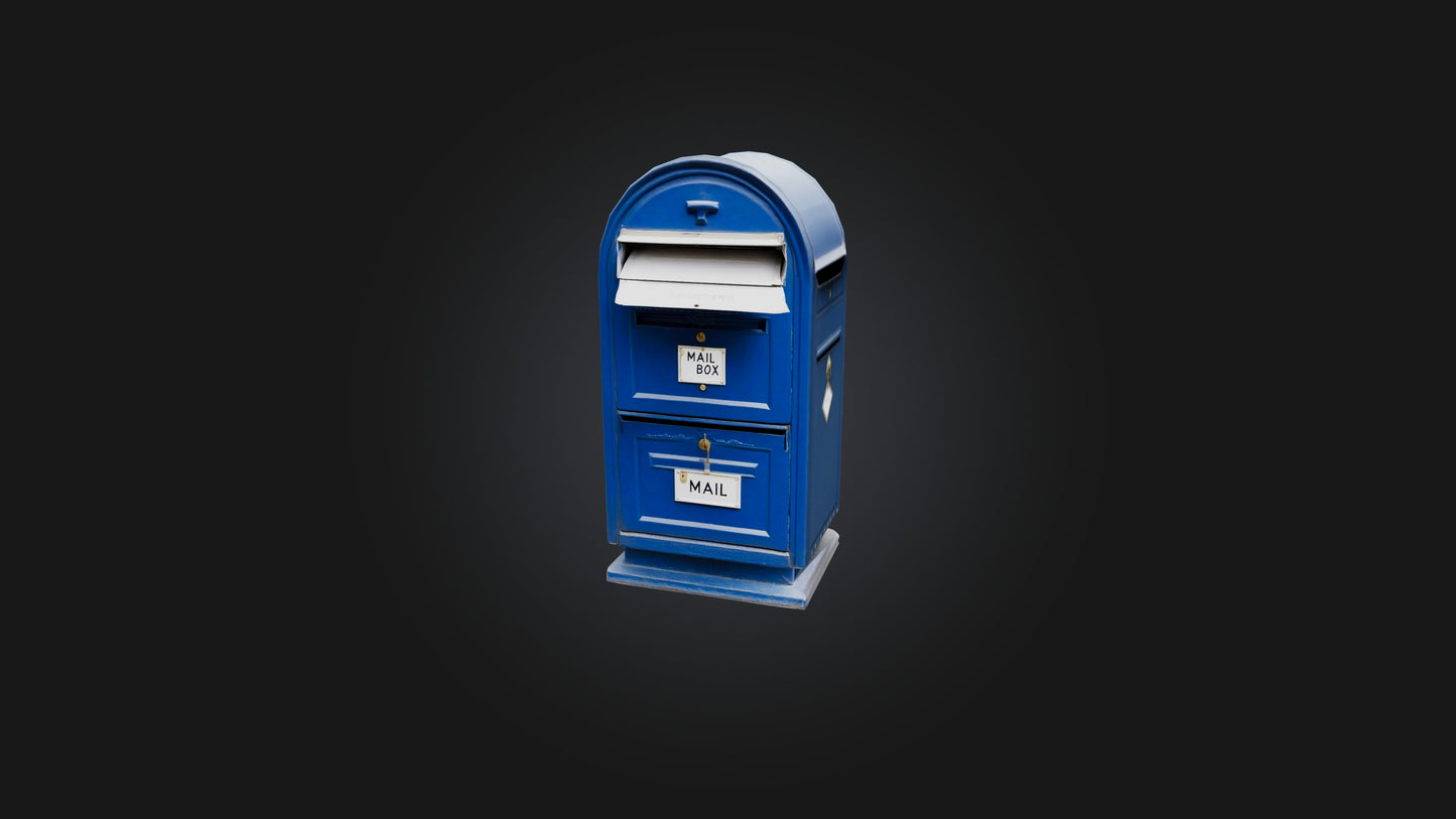 3D model Mail Box VR / AR / low-poly