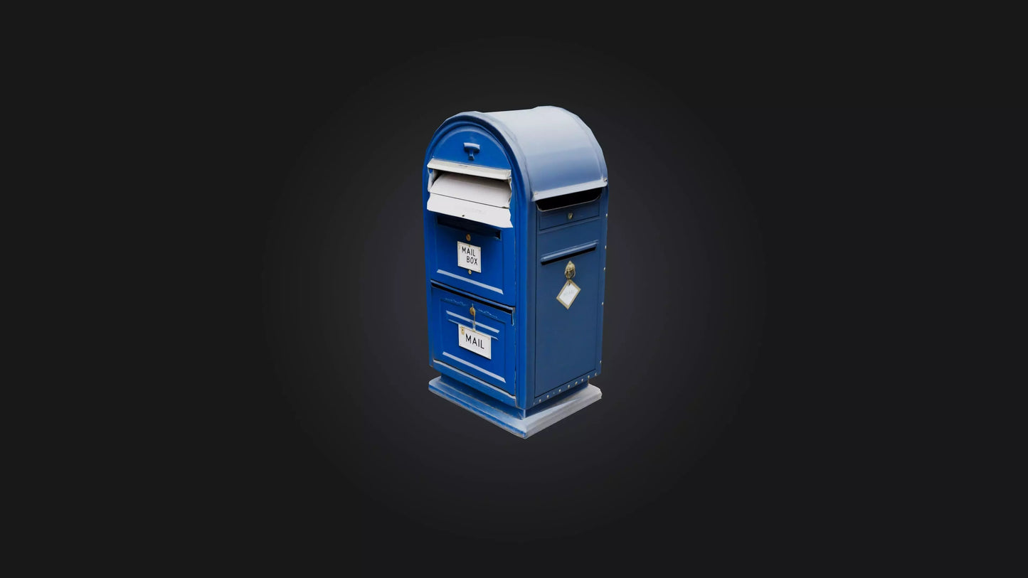 3D model Mail Box VR / AR / low-poly