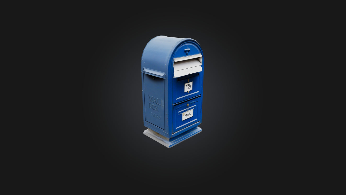 3D model Mail Box VR / AR / low-poly