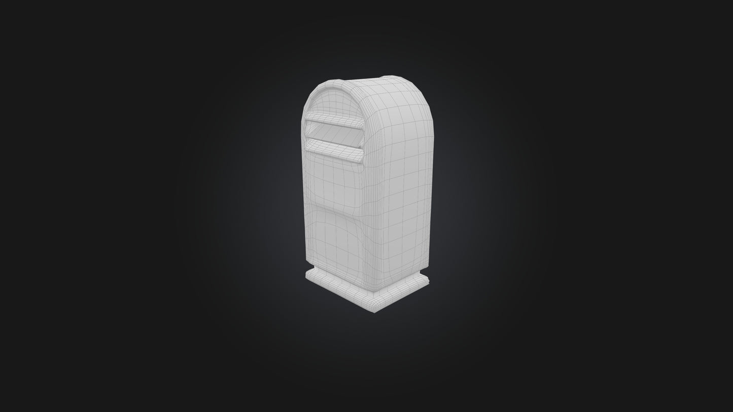 3D model Mail Box VR / AR / low-poly
