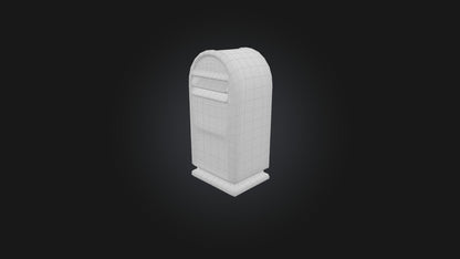 3D model Mail Box VR / AR / low-poly