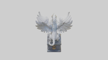 3D model Majestic Gryphon statue model VR / AR / low-poly