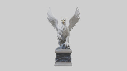3D model Majestic Gryphon statue model VR / AR / low-poly