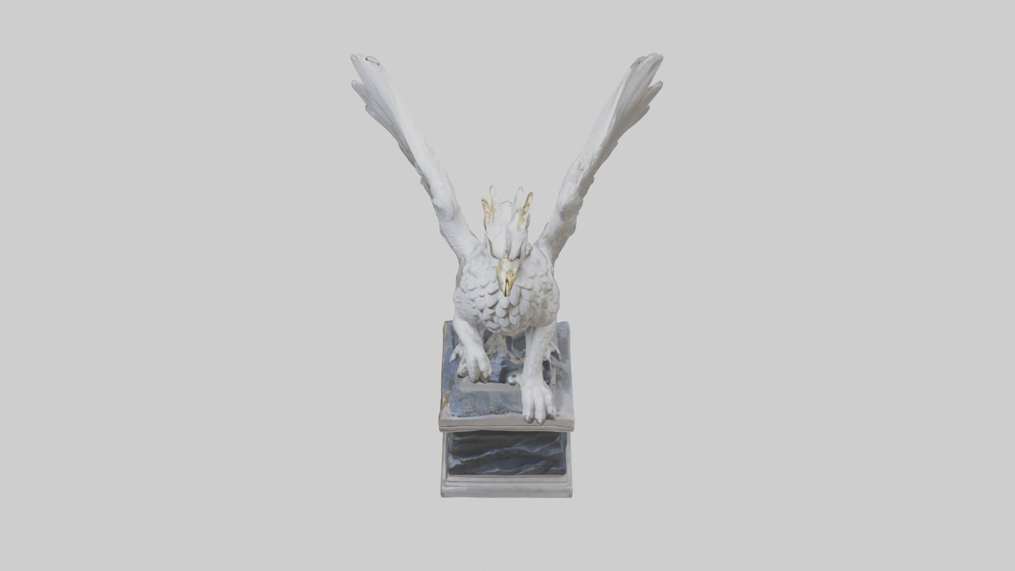 3D model Majestic Gryphon statue model VR / AR / low-poly