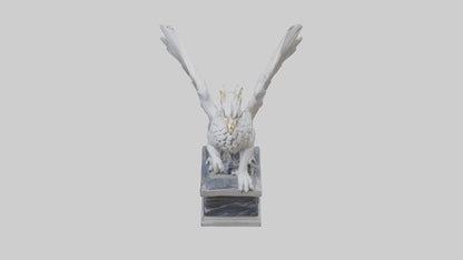 3D model Majestic Gryphon statue model VR / AR / low-poly