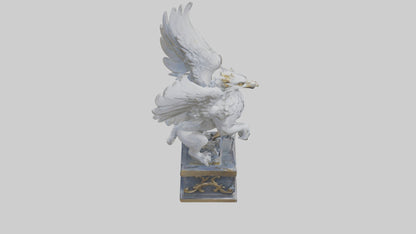 3D model Majestic Gryphon statue model VR / AR / low-poly