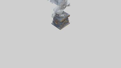 3D model Majestic Gryphon statue model VR / AR / low-poly