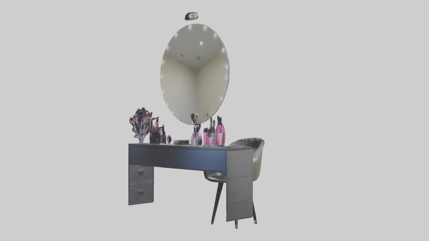 3D model Makeup Room VR / AR / low-poly