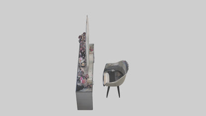 3D model Makeup Room VR / AR / low-poly