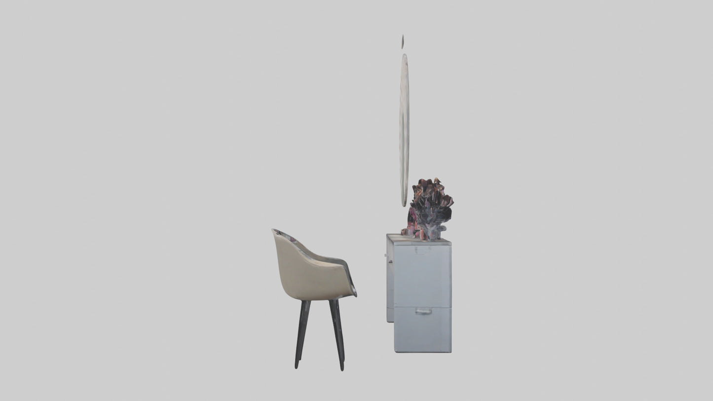 3D model Makeup Room VR / AR / low-poly