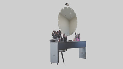 3D model Makeup Room VR / AR / low-poly