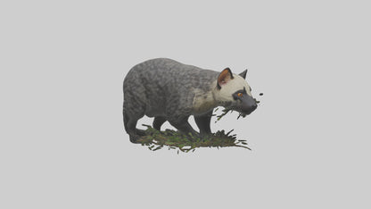 3D model Malayan Civet sneaking model VR / AR / low-poly