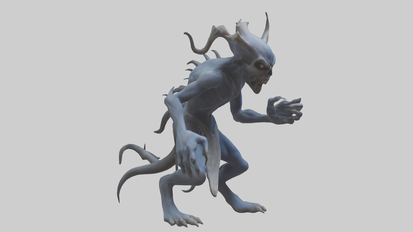 3D model Malicious spirit model VR / AR / low-poly