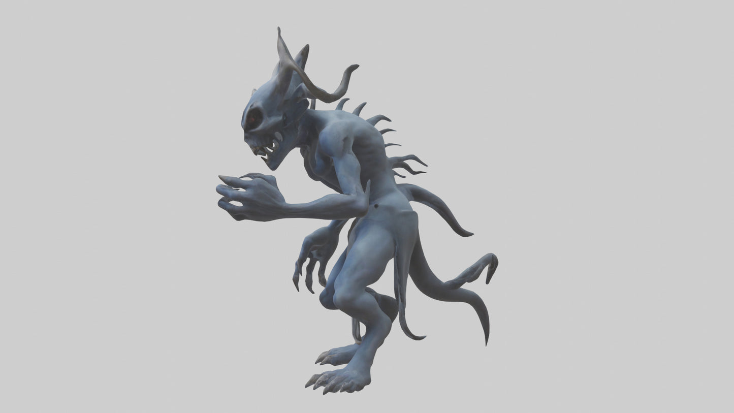 3D model Malicious spirit model VR / AR / low-poly