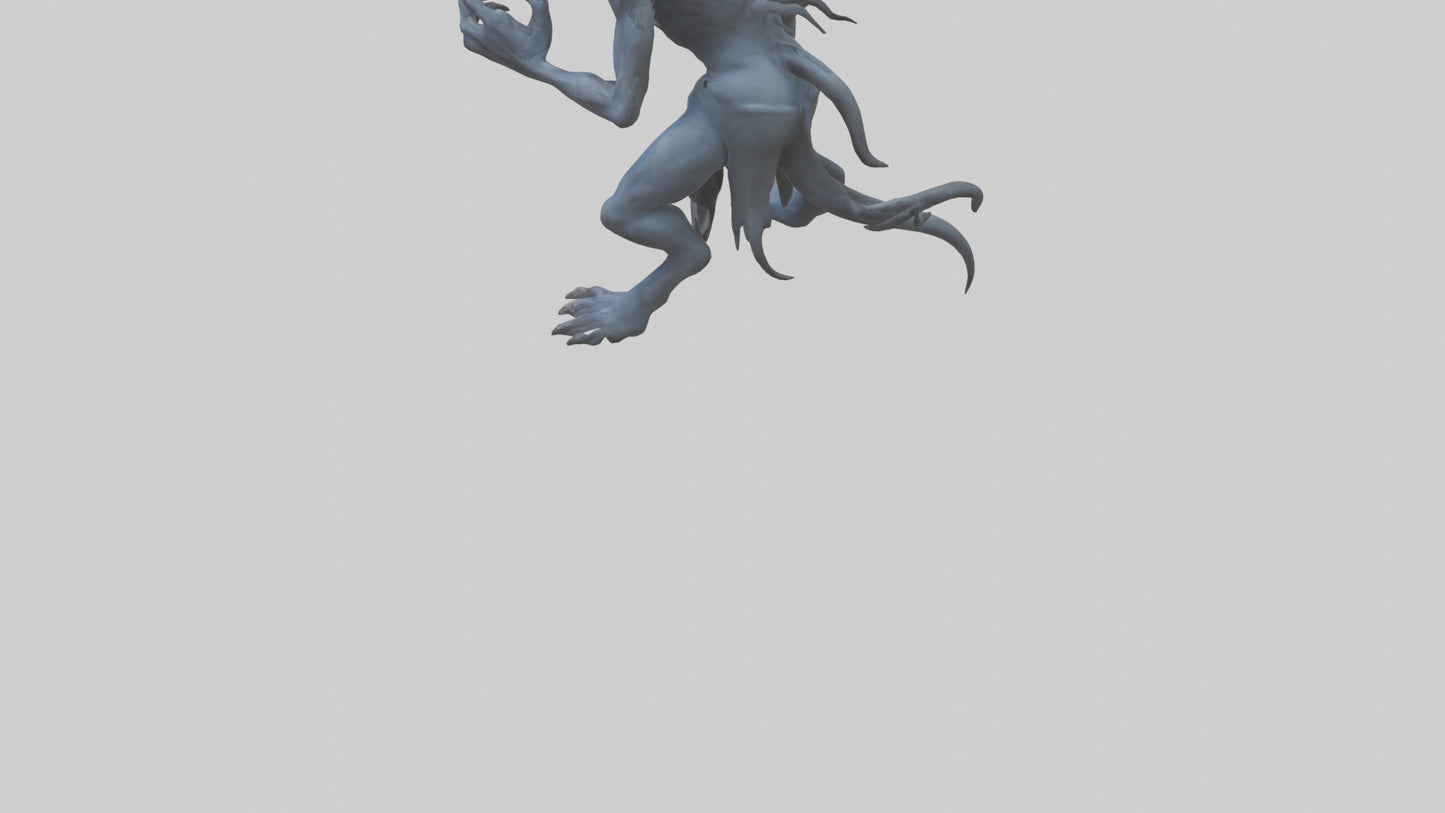 3D model Malicious spirit model VR / AR / low-poly