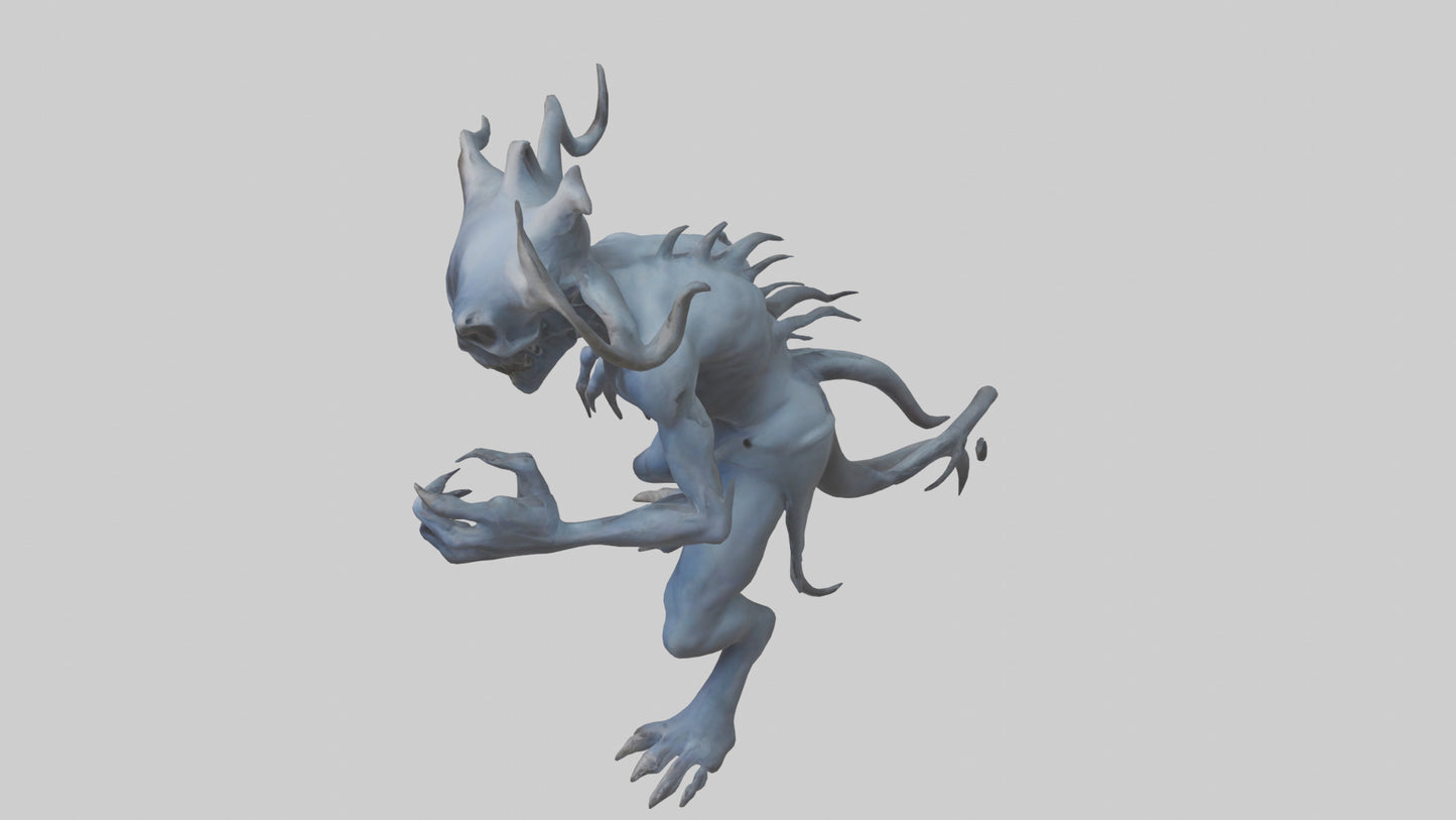 3D model Malicious spirit model VR / AR / low-poly