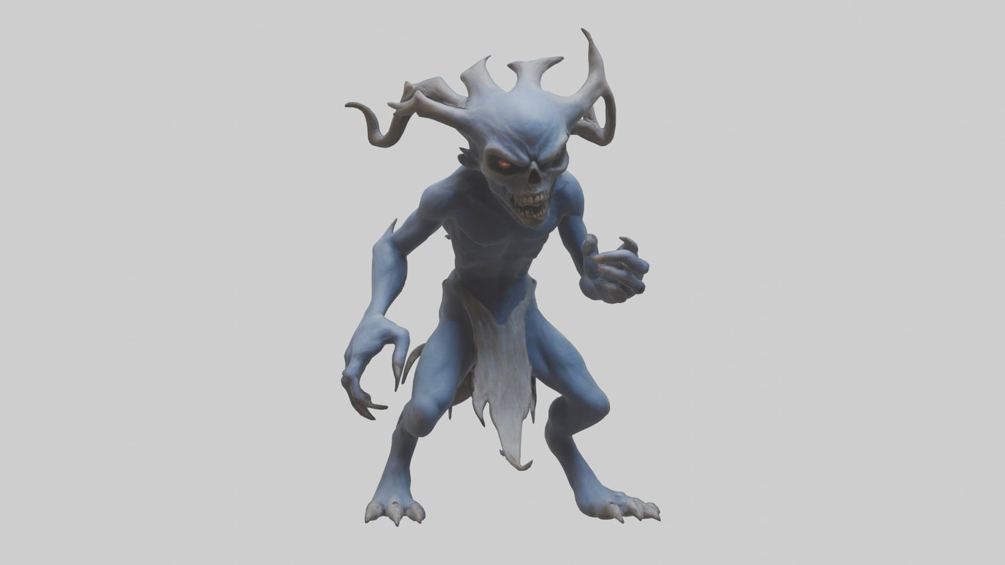 3D model Malicious spirit model VR / AR / low-poly