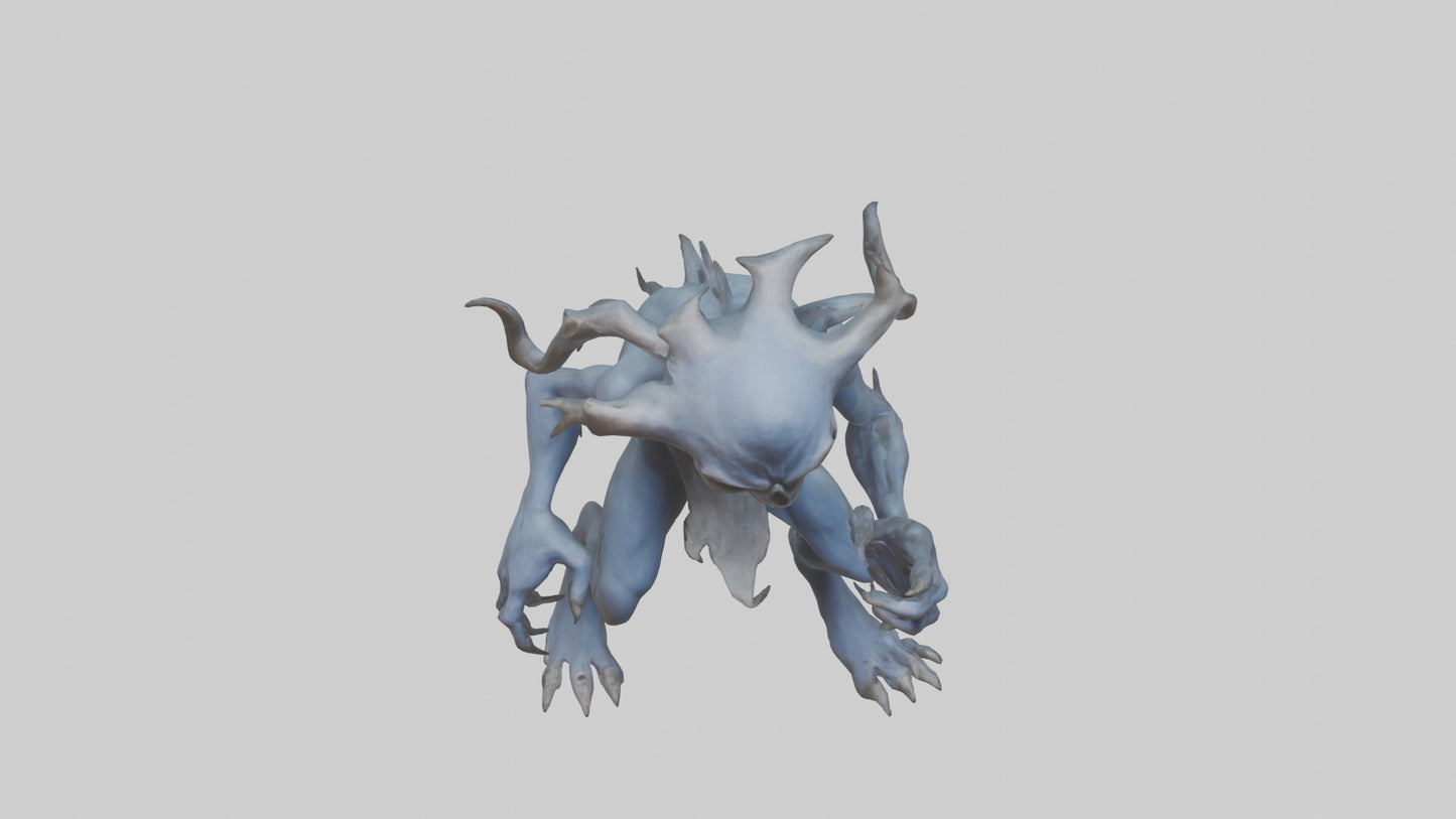 3D model Malicious spirit model VR / AR / low-poly