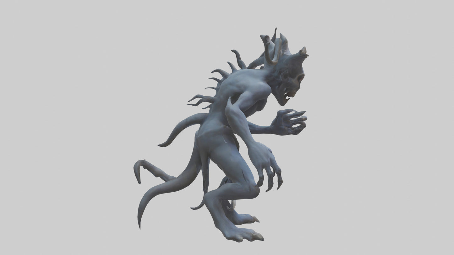 3D model Malicious spirit model VR / AR / low-poly