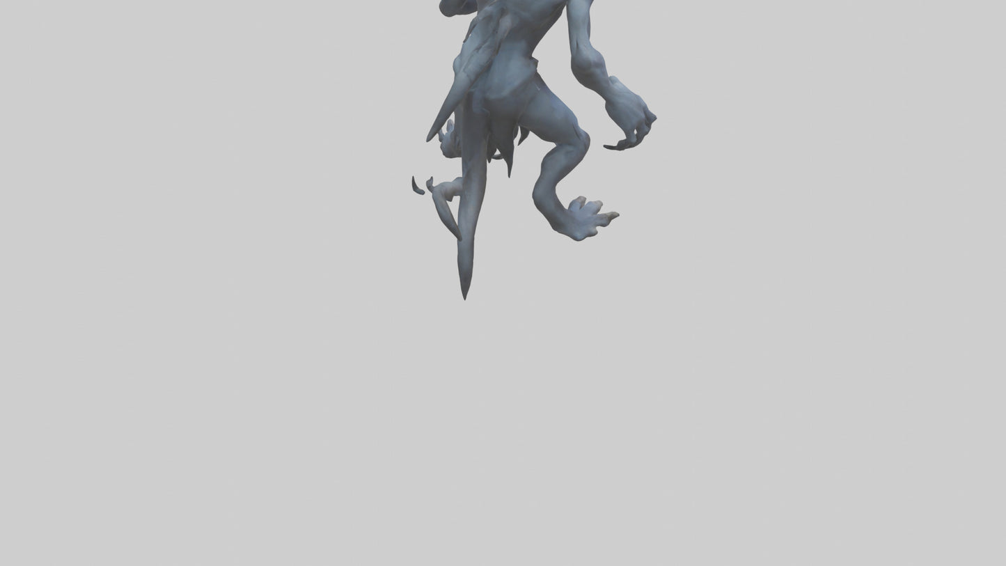 3D model Malicious spirit model VR / AR / low-poly