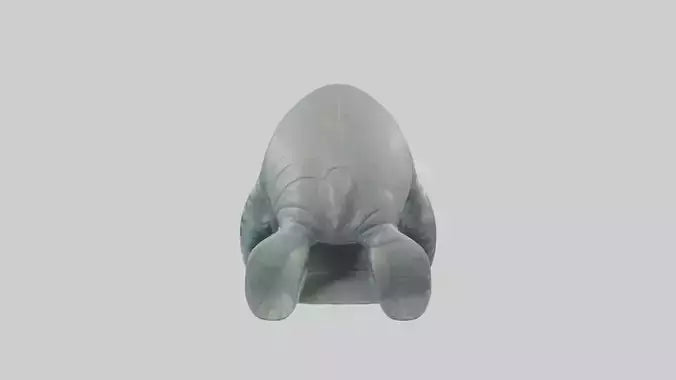 3D model Manatee statue model VR / AR / low-poly