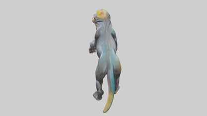 3D model Mandrill statue model VR / AR / low-poly