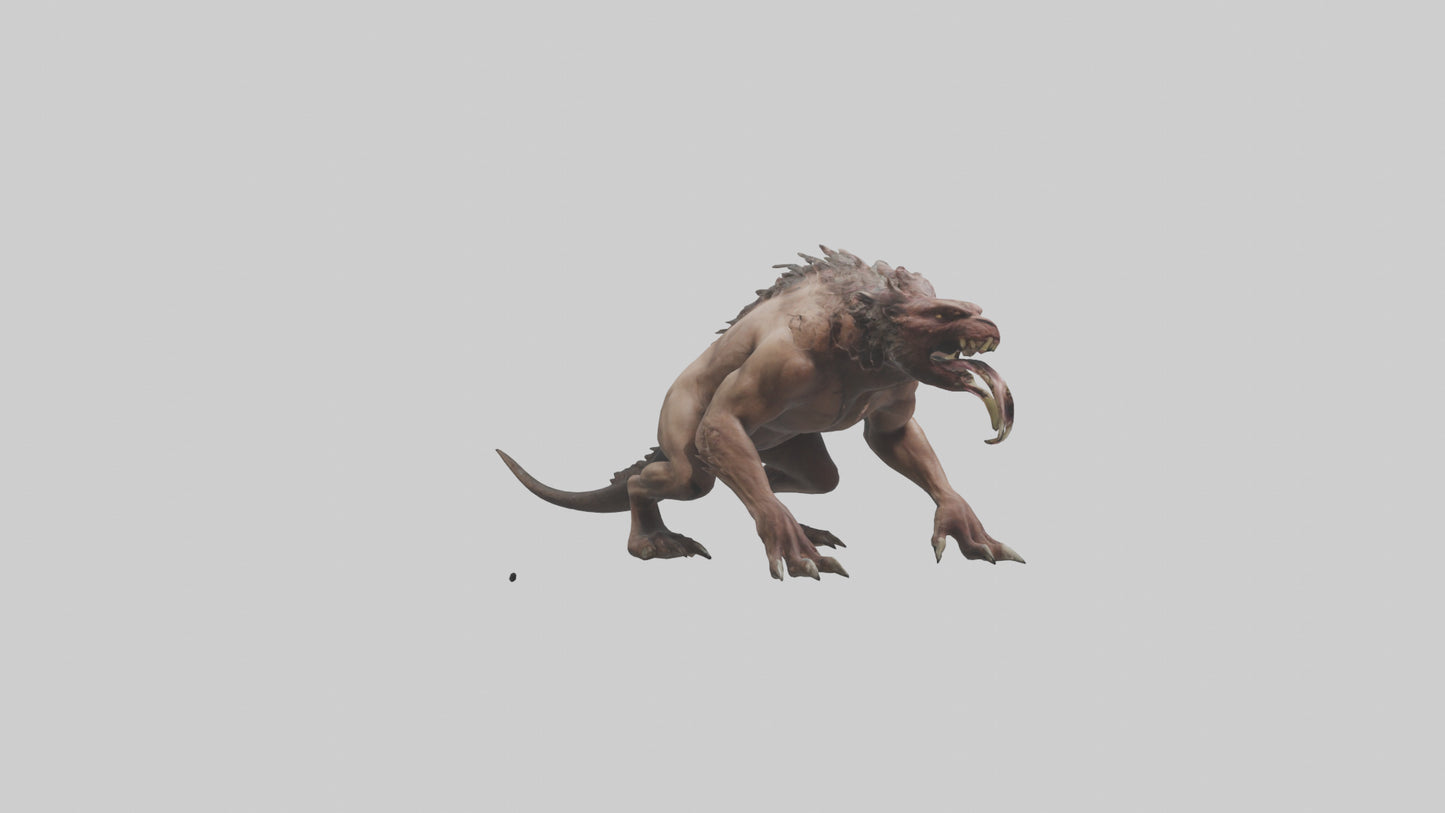 3D model Maneating beast model VR / AR / low-poly