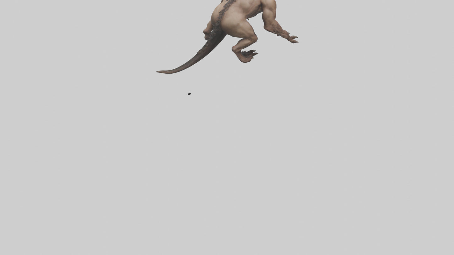 3D model Maneating beast model VR / AR / low-poly