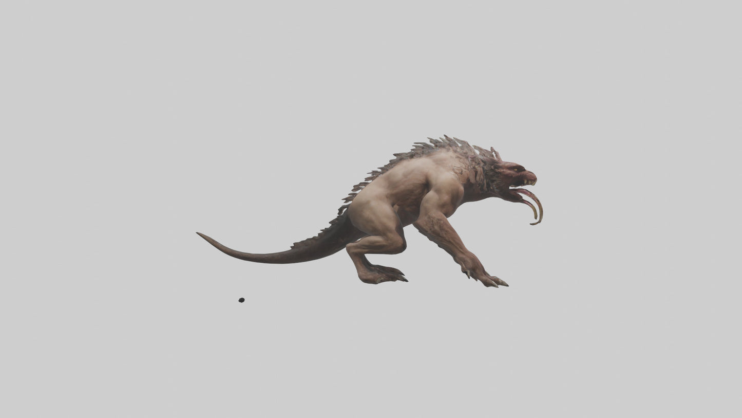 3D model Maneating beast model VR / AR / low-poly