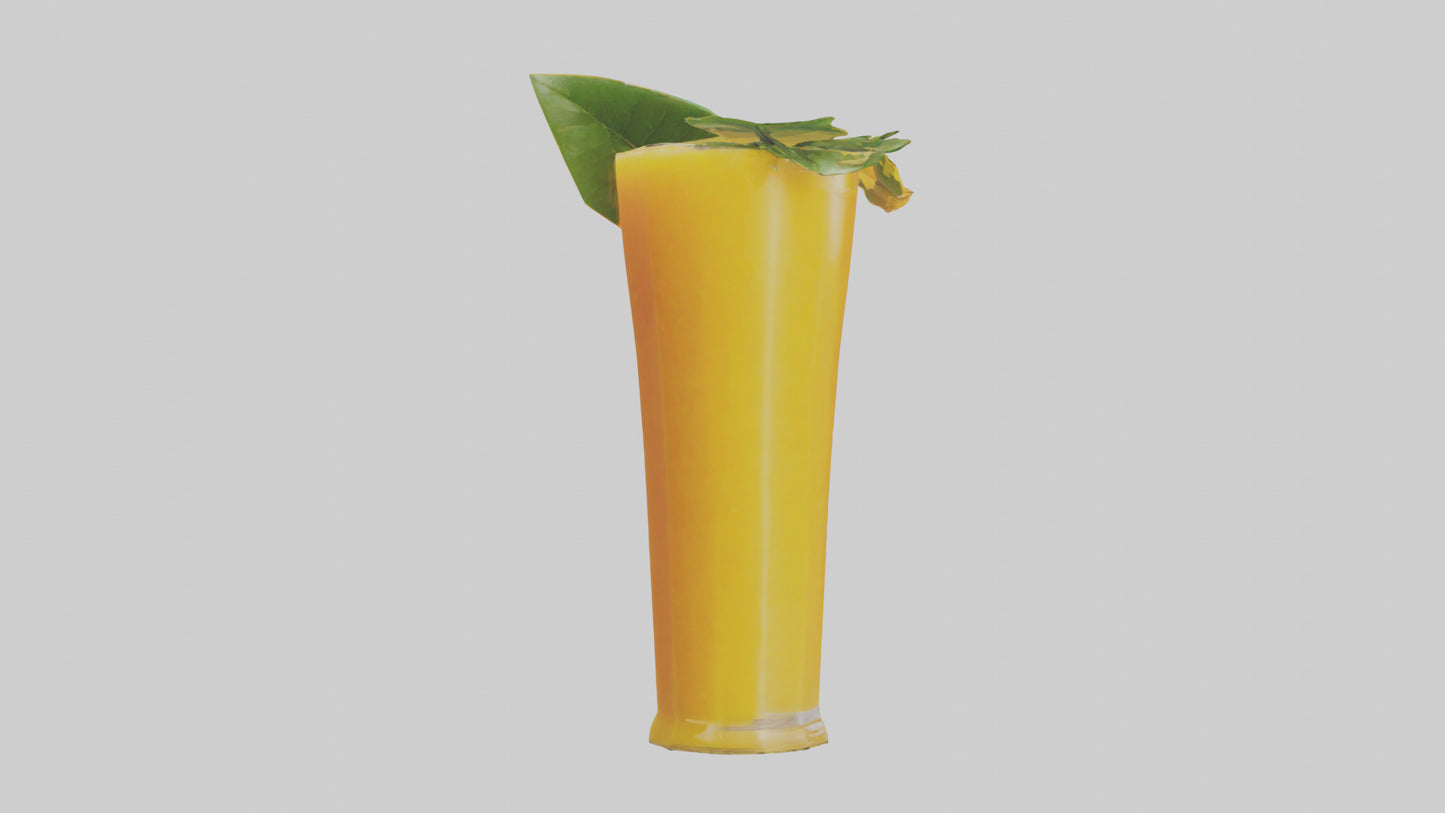 3D model Mango juice model VR / AR / low-poly