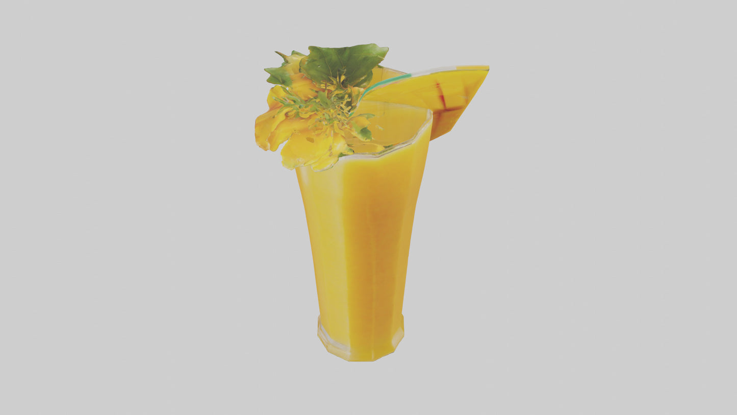 3D model Mango juice model VR / AR / low-poly