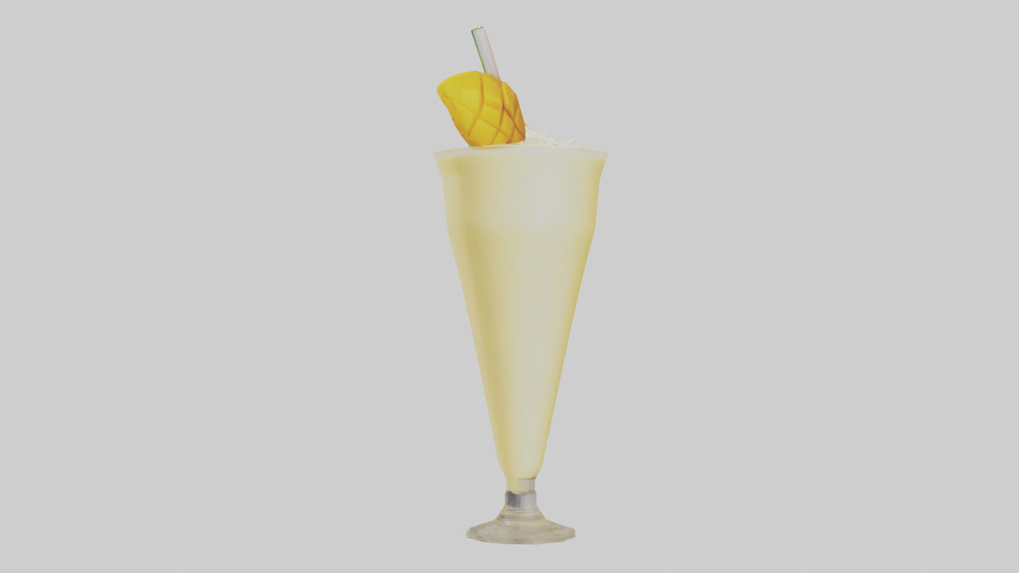 3D model Mango lassi model VR / AR / low-poly