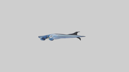 3D model Manta Ray swimming model VR / AR / low-poly