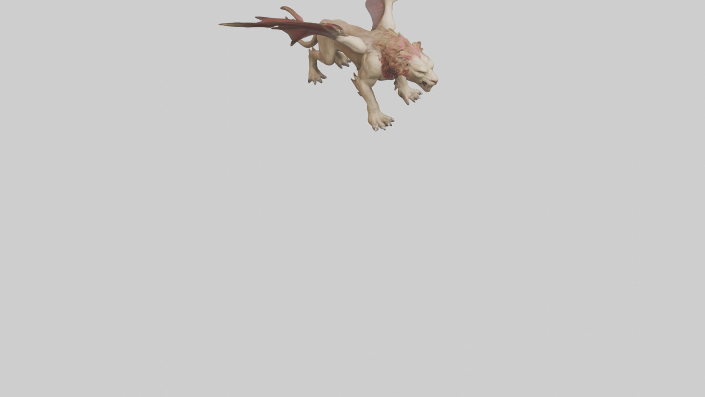 3D model Manticore model VR / AR / low-poly