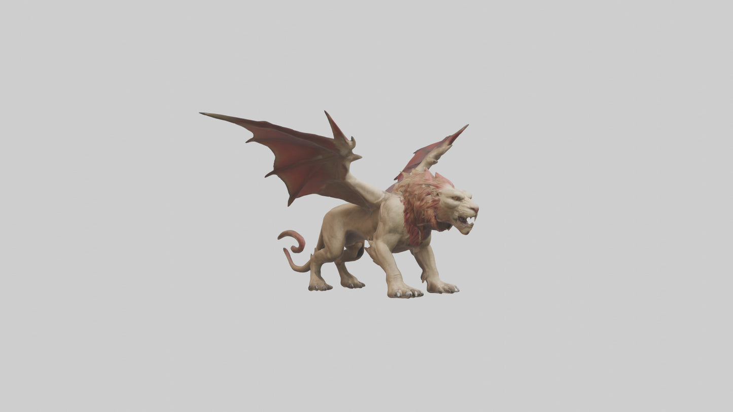 3D model Manticore model VR / AR / low-poly
