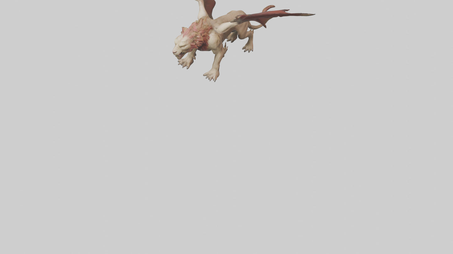 3D model Manticore model VR / AR / low-poly