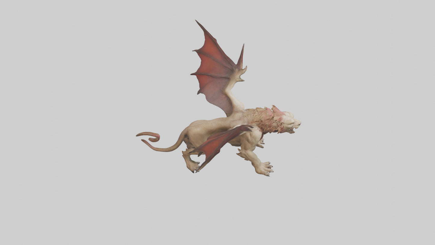 3D model Manticore model VR / AR / low-poly
