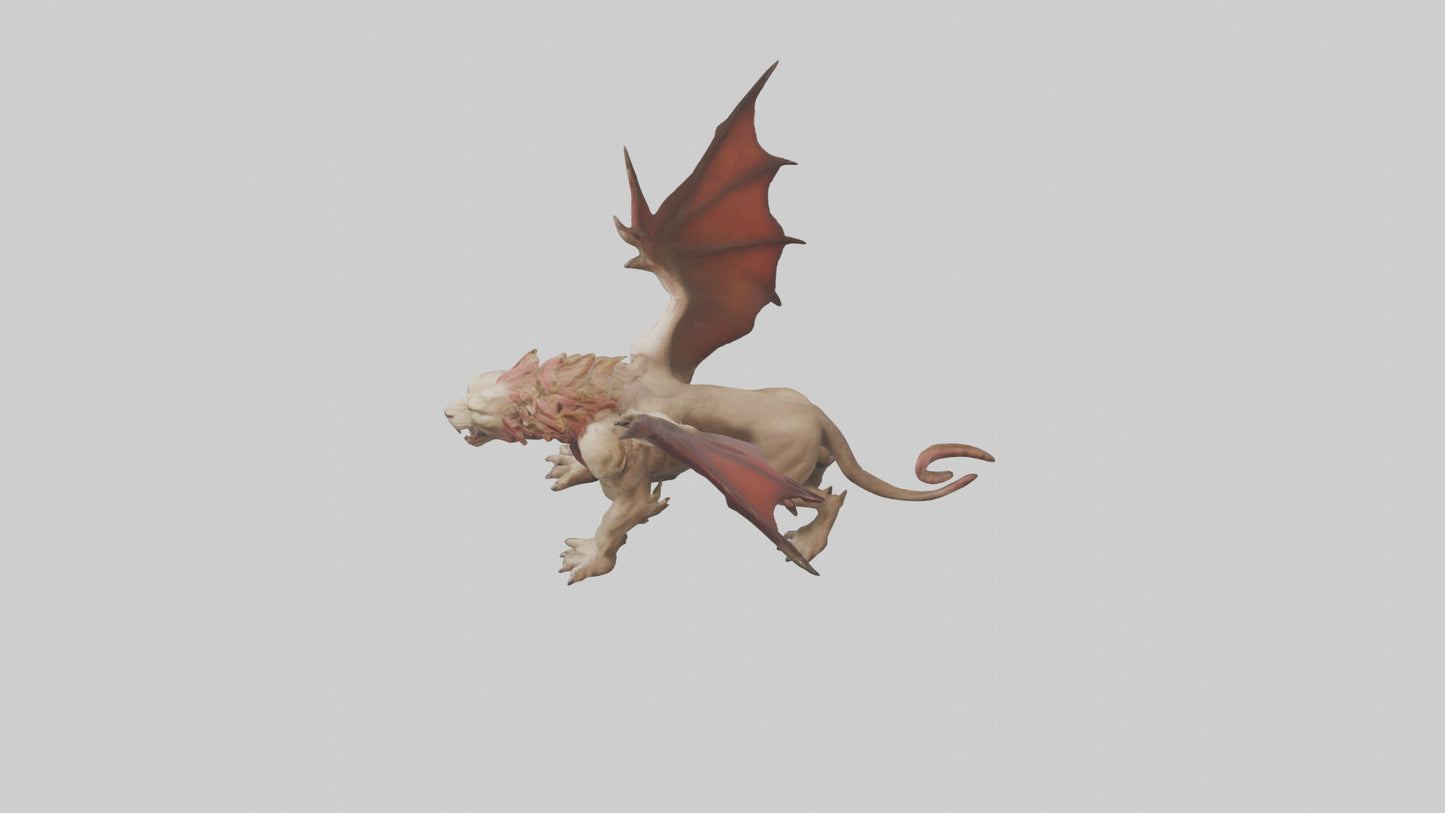 3D model Manticore model VR / AR / low-poly