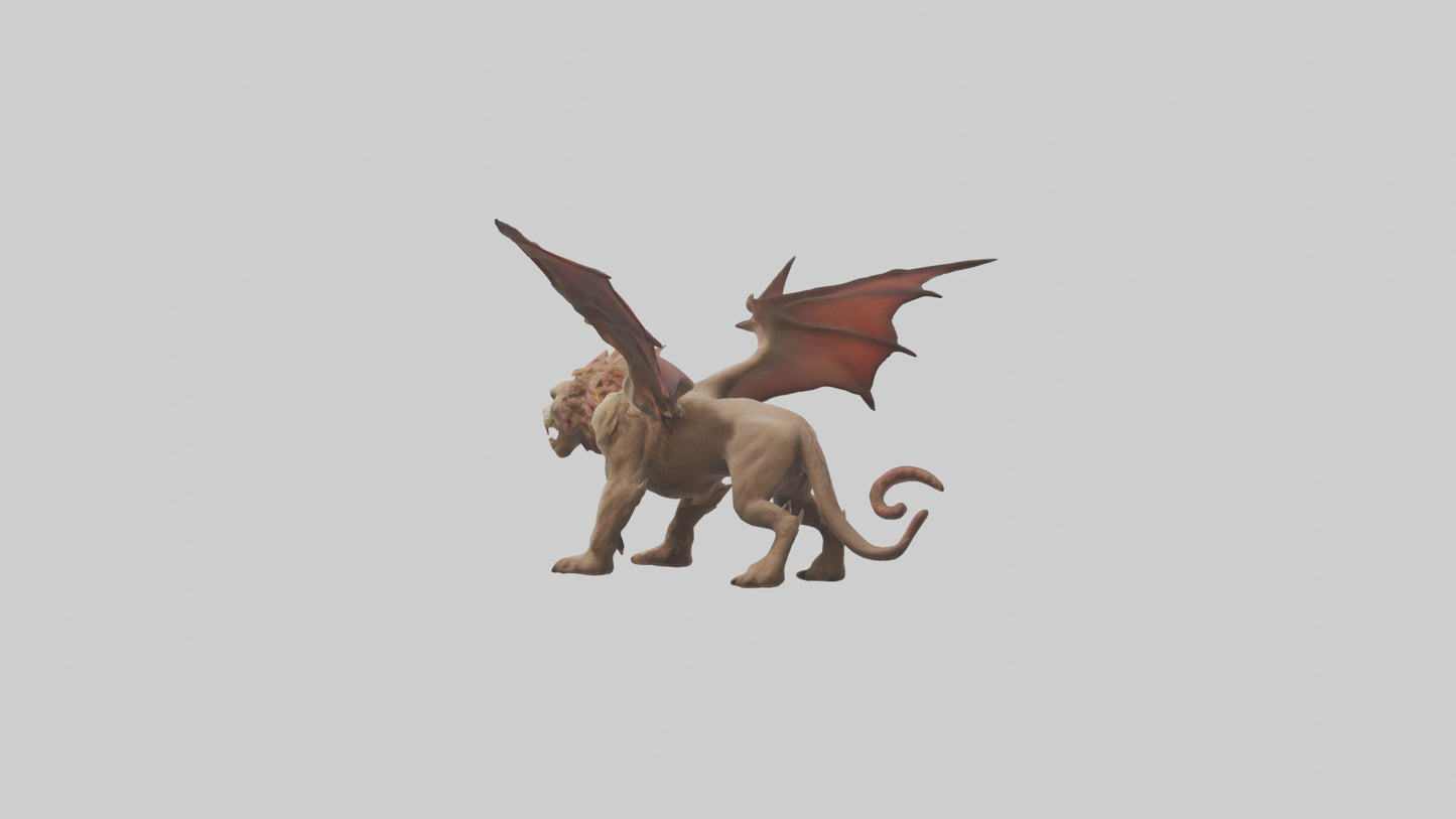3D model Manticore model VR / AR / low-poly