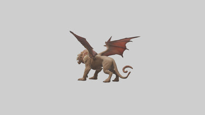 3D model Manticore model VR / AR / low-poly
