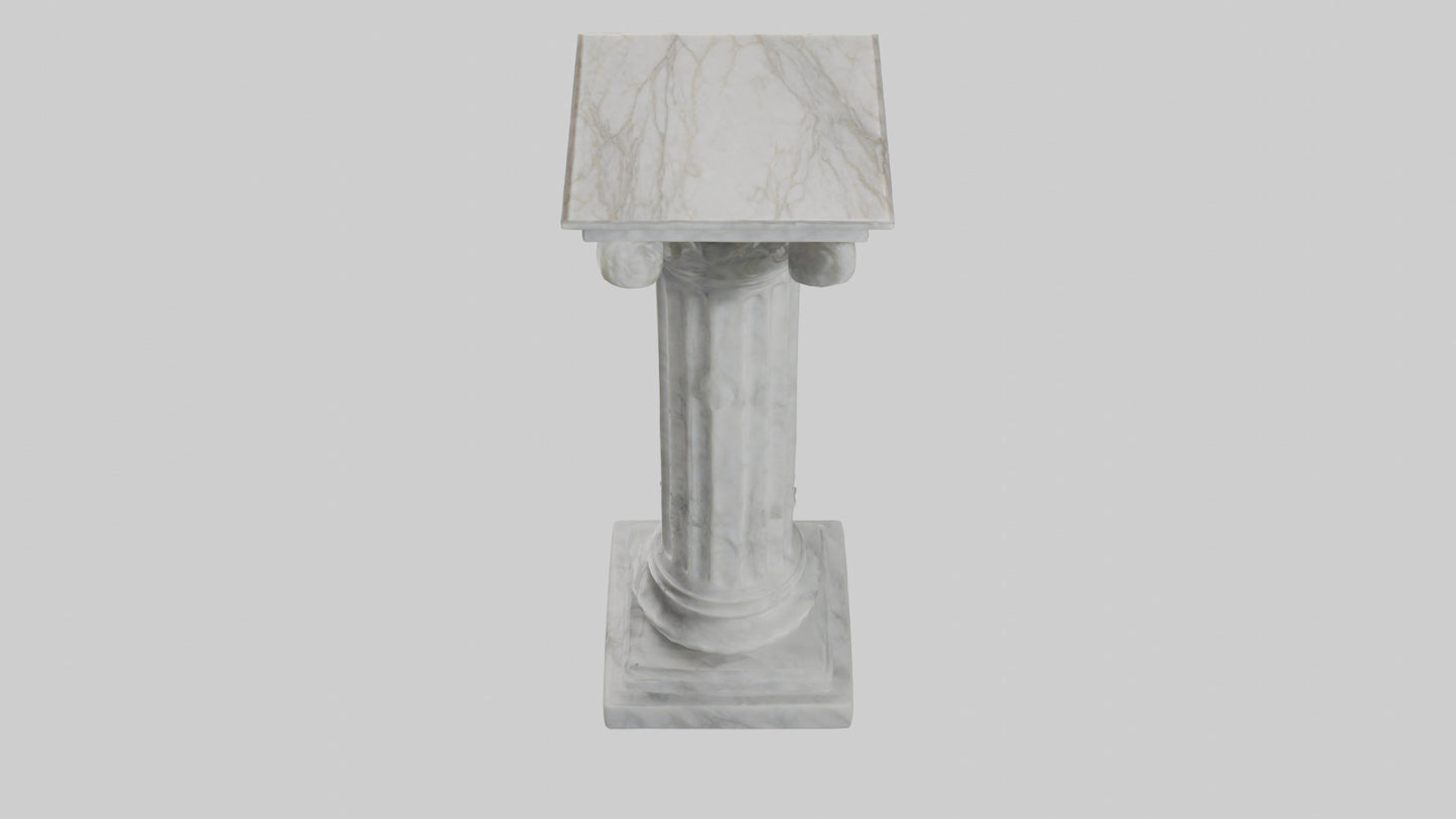 3D model Marble pedestal model 2 VR / AR / low-poly